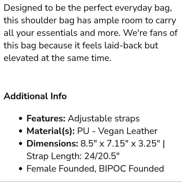 SAMARA Peony Medium Shoulder Bag w/ adjustable shoulder strap & 1 button closure - Picture 9 of 10